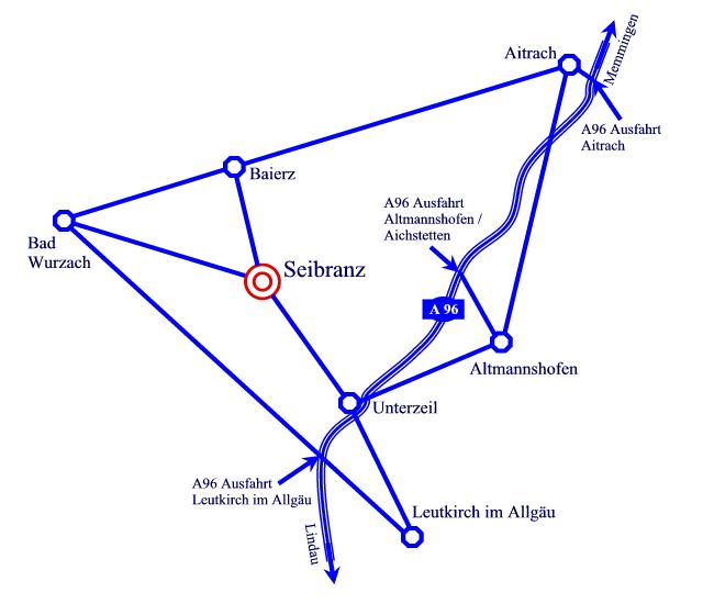Karte Anfahrt Seibranz